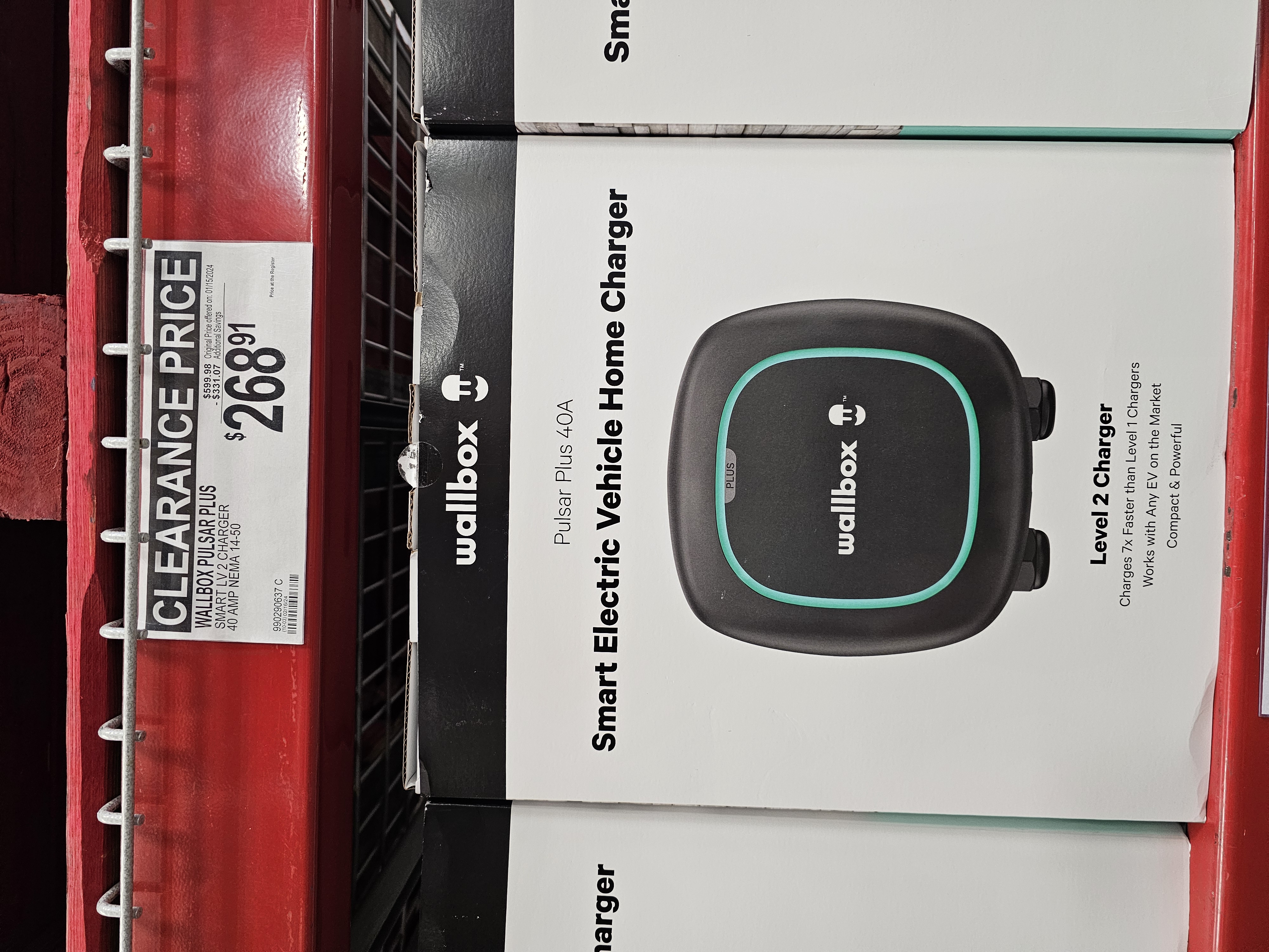 YMMV possibly Wallbox Pulsar Plus 40A lvl 2 charger at Costco $268.91