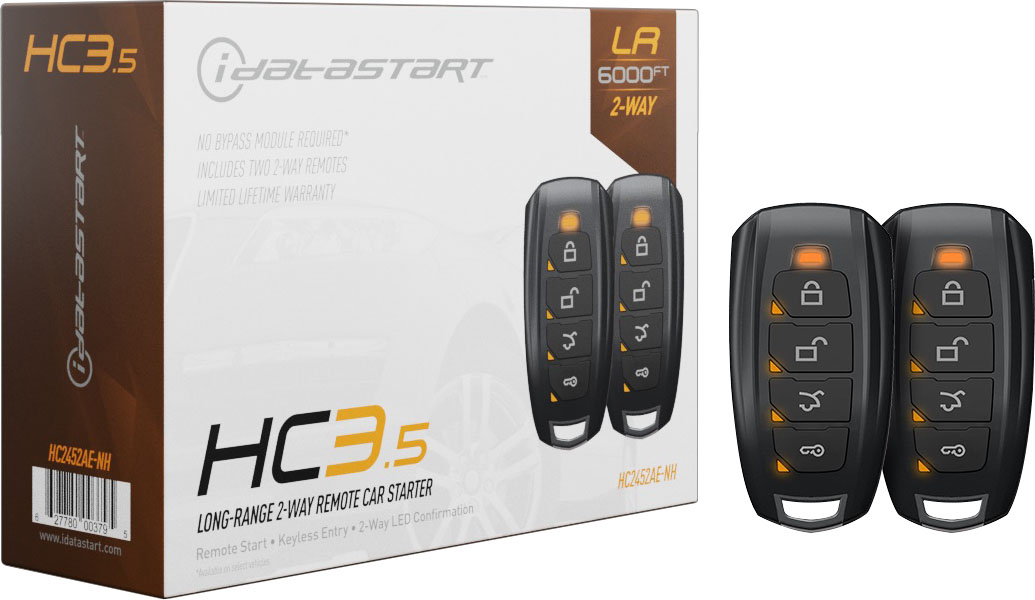 IDataStart HC3.5 2-Way LED Remote Start System Installation Included Black HC2452AE-NH - Best Buy $299.99