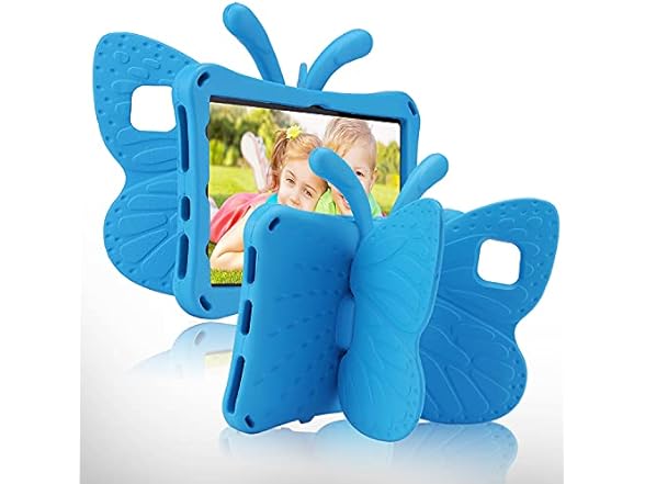 IPad Pro 11 Kids Butterfly Case /w Wing Stand Blue $9 Free Shipping w/ Prime