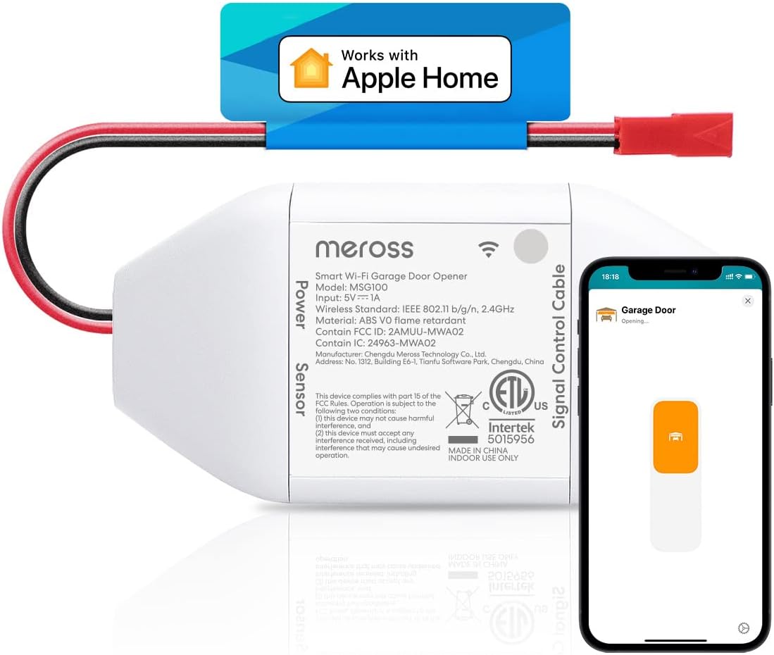 Meross Smart Wi-Fi Garage Door Opener Remote $35 Free Shipping